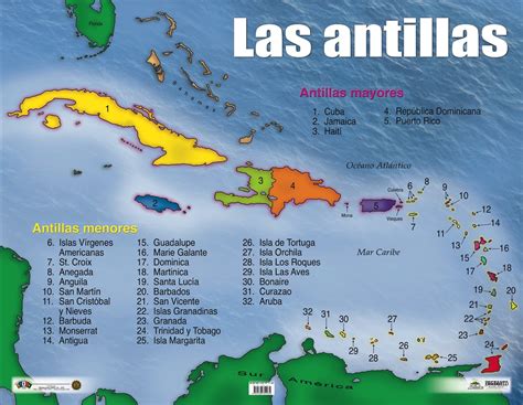 Aes C112 Mapa De Las Antillas Tienda Anisa