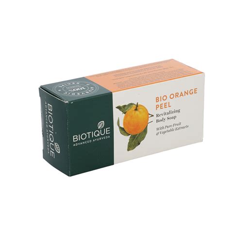 Biotique Bio Orange Peel Revitalising Body Soap 3613403 Tjc
