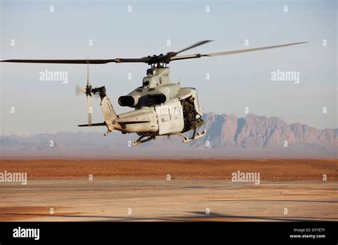 United States Marine Corps Uh 1y Venom Helicopter Launches On Combat