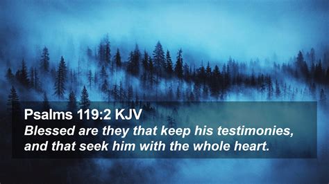 Psalms 1192 Kjv Desktop Wallpaper Blessed Are They That Keep His