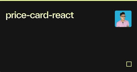 Price Card React Codesandbox