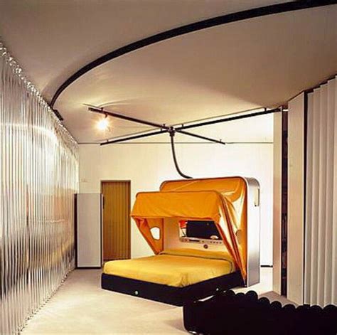 Joe Colombo Mid Century Interior Interior Design Living Room Bedroom