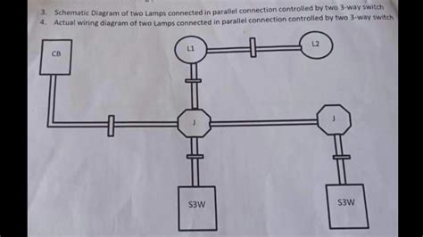 Schematic And Actual Wiring Diagram Of 2 Bulbs Connected In Parallel