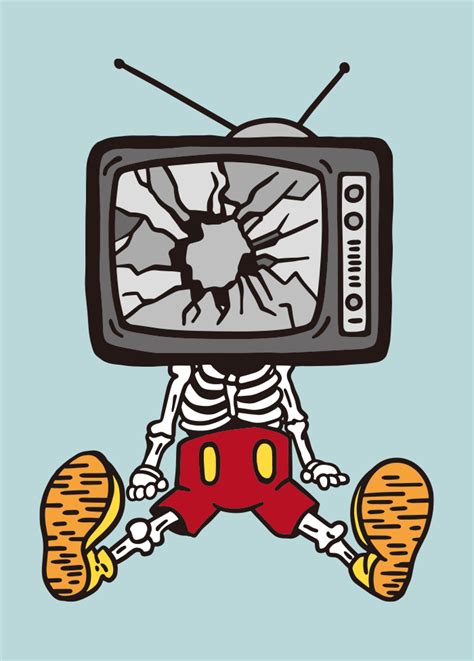 stay away from tv media brainwash drawing ai illustrator file us 5 00 each ai and png file