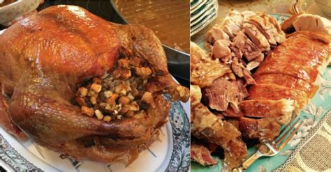 One writer explores the tradition of christmas dinner and whether it should be celebrated on christmas eve or christmas day. American Christmas Dinner Turkey And Ham / How To Cook The Perfect Christmas Ham From Broth To ...