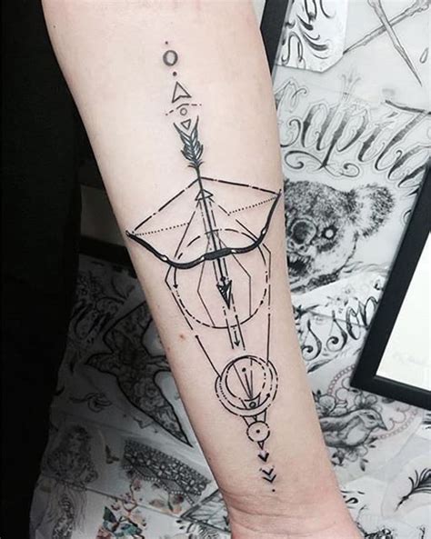 However, sagittarius bow and arrow tattoos can also mean that the bearer has both animalistic and human personalities of character. Bow and Arrow Tattoos for Men - Ideas and Designs for Guys