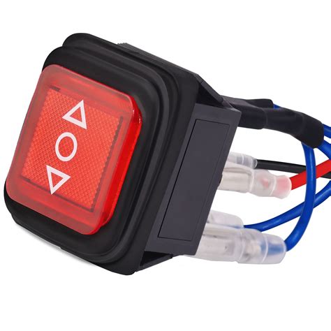 Buy Momentary Rocker Switch V Wired Waterproof Reverse Polarity With