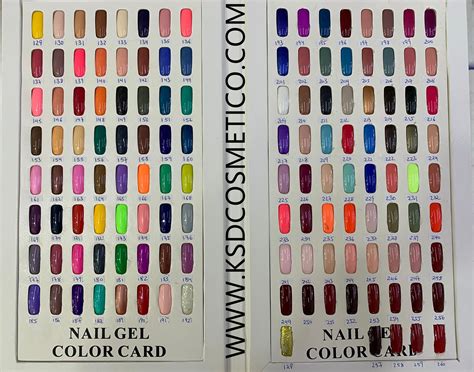 CARTA DE COLORES ESMALTE PERMANENTE GREENSTYLE ML TONOS