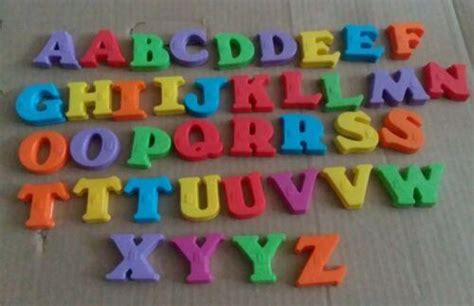 Playskool Magnetic Capital Letters W Braille Vintage Lot Of 39