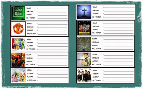 Misalnya saja undangan pernikahan, buku tulis, buku pelajaran, produk grosiran, atau benda penting lain. Nametag / Label Nama Arjuna
