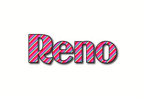 Reno ロゴ フレーミングテキストからの無料の名前デザインツール