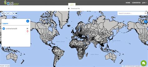 Download World Shapefile Data Country Borders Continents