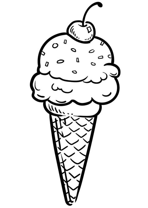 Dibujos de Helados para colorear descargar e imprimir Colorear imágenes