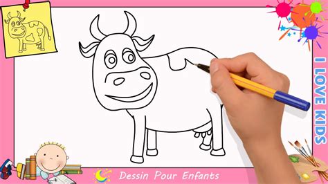Comment Dessiner Une Vache Facilement Etape Par Etape Pour Enfants 4