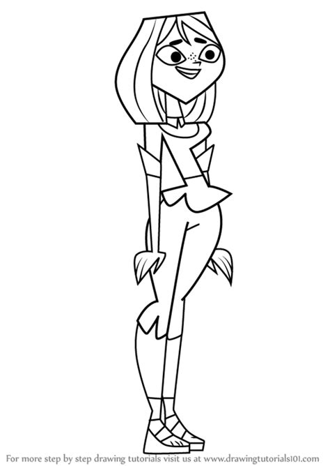 Learn How To Draw Courtney From Total Drama Total Drama Step By Step
