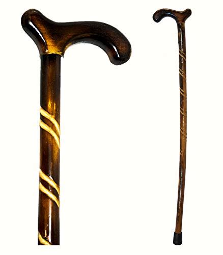 Rms Wood Cane 36″ Natural Wood Walking Stick Handcrafted Wooden