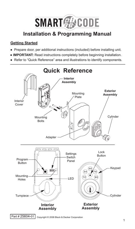 Kwikset Smart Lock 909 Manual