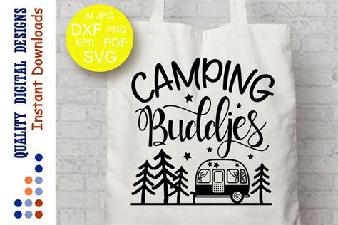 Camping Buddies Svg Best Friends Shirts Svg Design Camp Svg