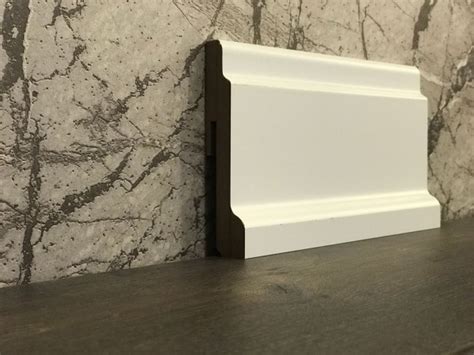 Adaptörlü Lake Beyaz Süpürgelik 12 cm | Parkesec Lamine Parke