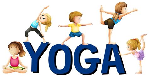 Font Design With Word Yoga 445686 Vector Art At Vecteezy