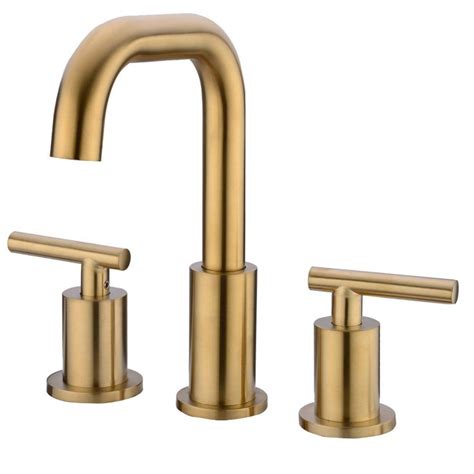 Three holes bathroom faucets : TRUSTMI 2-Handle 8 Inch Widespread Bathroom Sink Faucet 3 ...