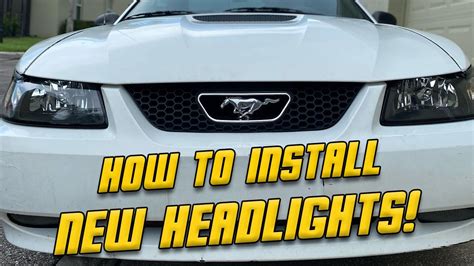 How To Install American Muscle New Edge Mustang Headlights YouTube