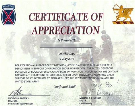 Military Certificates With Flag Character Is Of Army Certificate Of