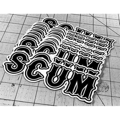 Scum Sticker Born Scum Clothing Co