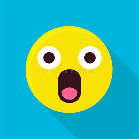 Surprised Emoticon Smiley Stock Vector Illustration Of Expression
