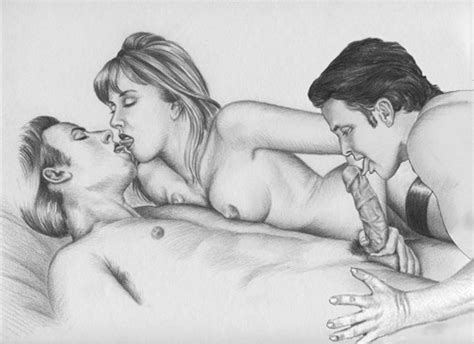 Bisexual Porn Drawings - Mmf Oral Sex Art | CLOUDY GIRL PICS