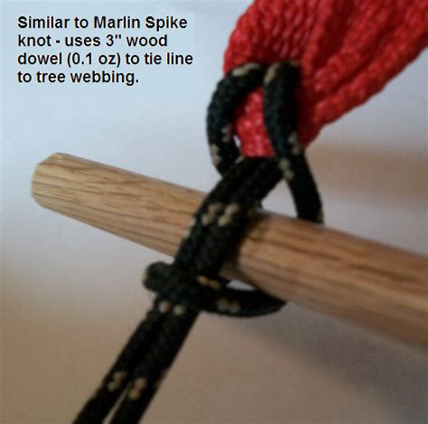 This creates an adjustable loop. Suspension Knot for Hanging Hammock - WhiteBlaze Gallery