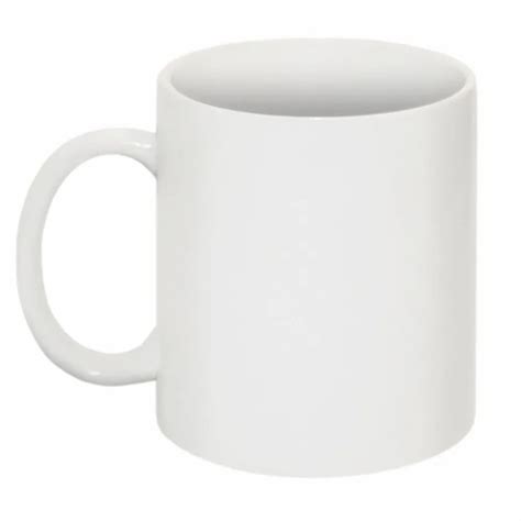 Round White Ceramic Sublimation Coffee Mug Capacity 11 Ounze Size