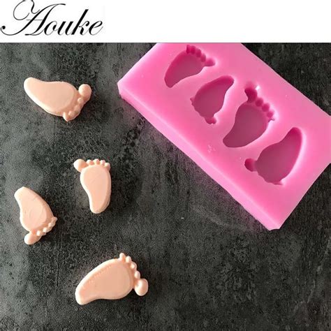 Big Feet Shape Silicone Molds Handmade Soap Mold Fondant Cake Decoration Sugar Craft Tools