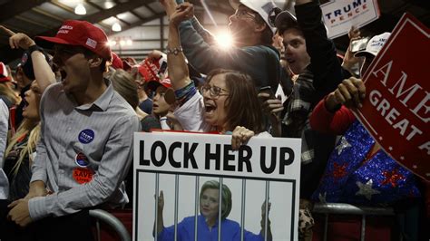 A Brief History Of The ‘lock Her Up Chant By Trump Supporters Against