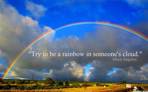 Positive Quotes About Rainbows Quotesgram