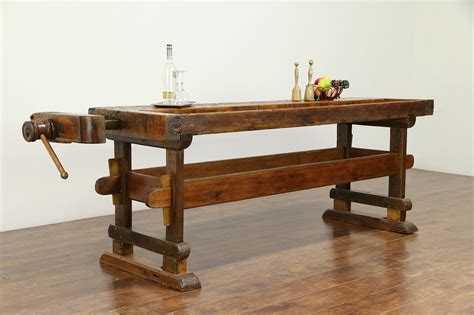 Antique french carpenter's work table. SOLD - Carpenter Antique 1890 Workbench, Kitchen Island ...