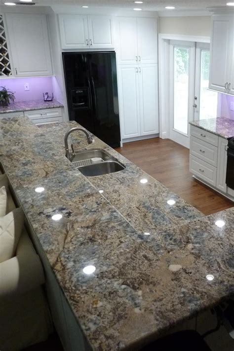 40 Popular Blue Granite Kitchen Countertops Design Ideas