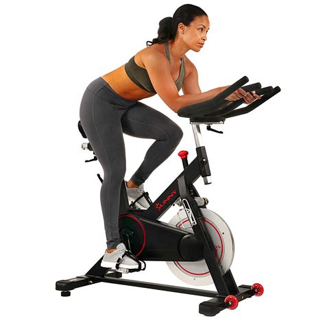 Sunny Health And Fitness Magnetic Belt Drive Indoor Cycling Bike With