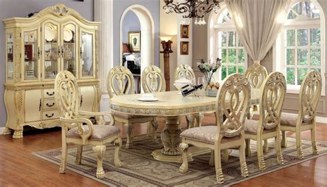 Kitchen & dining room sets. Wyndmere White Oval Extendable Pedestal Dining Room Set ...