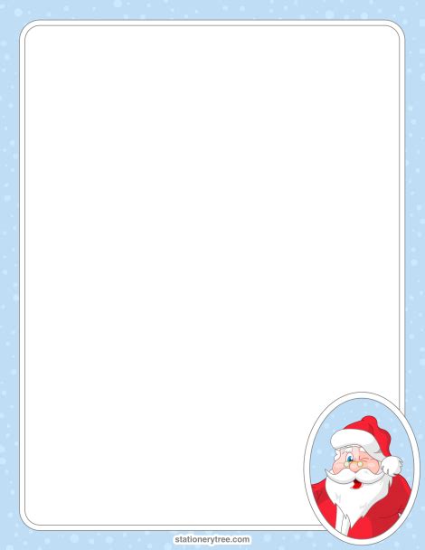 Free Santa Claus Stationery And Writing Paper Writing Paper