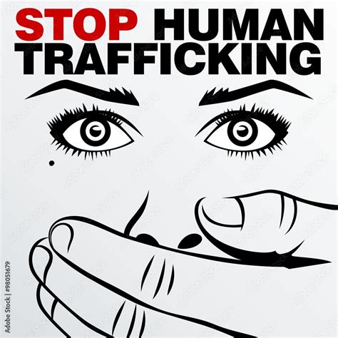 human trafficking vector template stock vector adobe stock