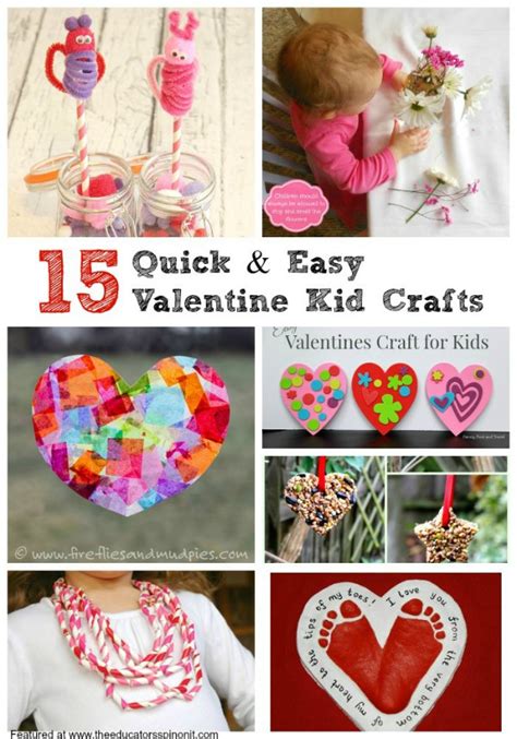 Easy Valentines Day Crafts For Kids The Educators Spin On It