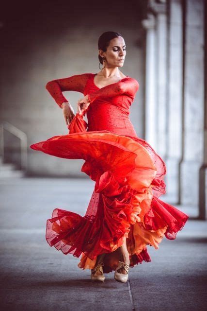 Flamenco Dress Dance Outfits Spanish Dancer