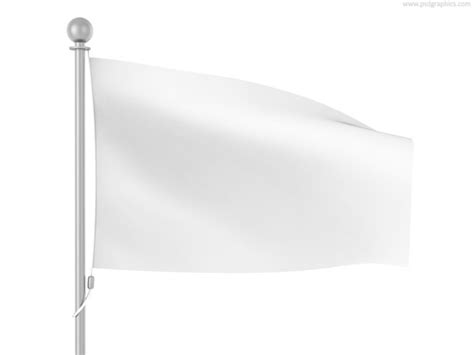 Blank White Flag Template Psdgraphics