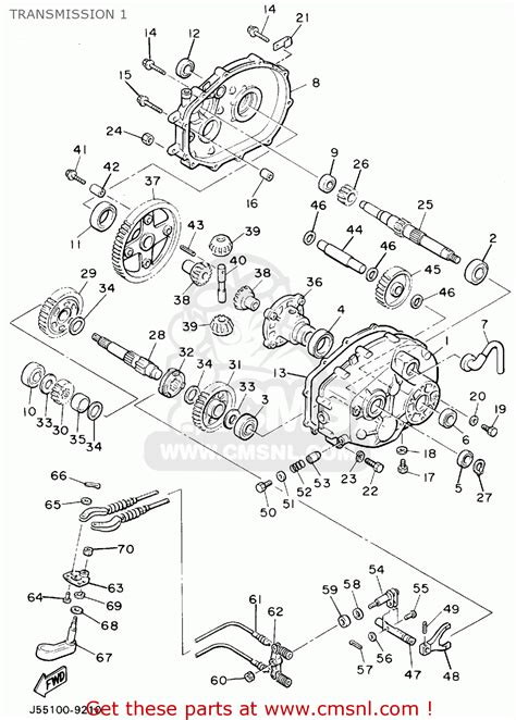 Each circuit displays a distinctive. Yamaha G9-ak Golf Car 1994 Transmission 1 - schematic partsfiche