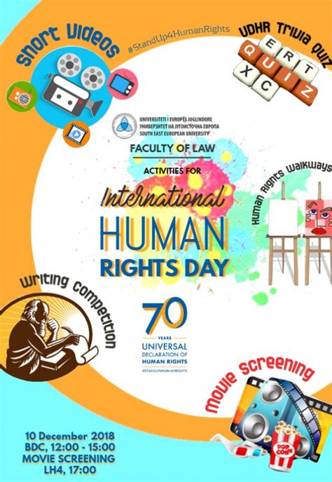In this programme, you will be trained in human rights at the international level, but also in international humanitarian law and other related fields of (international) law. International Human Rights Day - South East European ...
