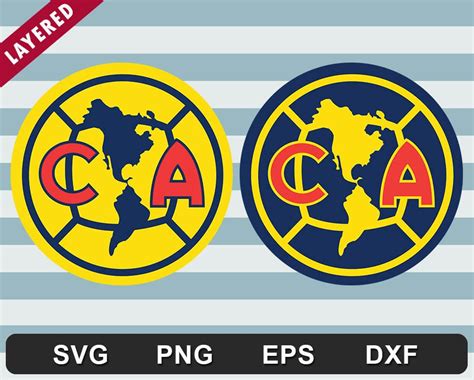 Club America Svg Club America Cut File Liga México Svg Etsy