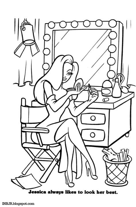 Printable roger rabbit coloring pages. ImNotBad.com - A Jessica Rabbit Site: Coloring Book ...