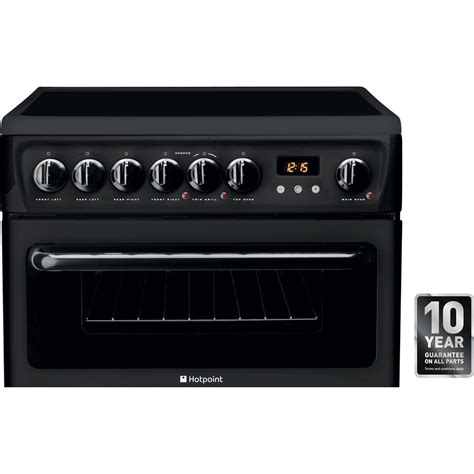 Hotpoint Electric Freestanding Double Cooker 60cm Hae60k S Hotpoint