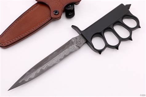 1918 Trench Dagger Xhp Core San Mai Damascus Arizona Custom Knives